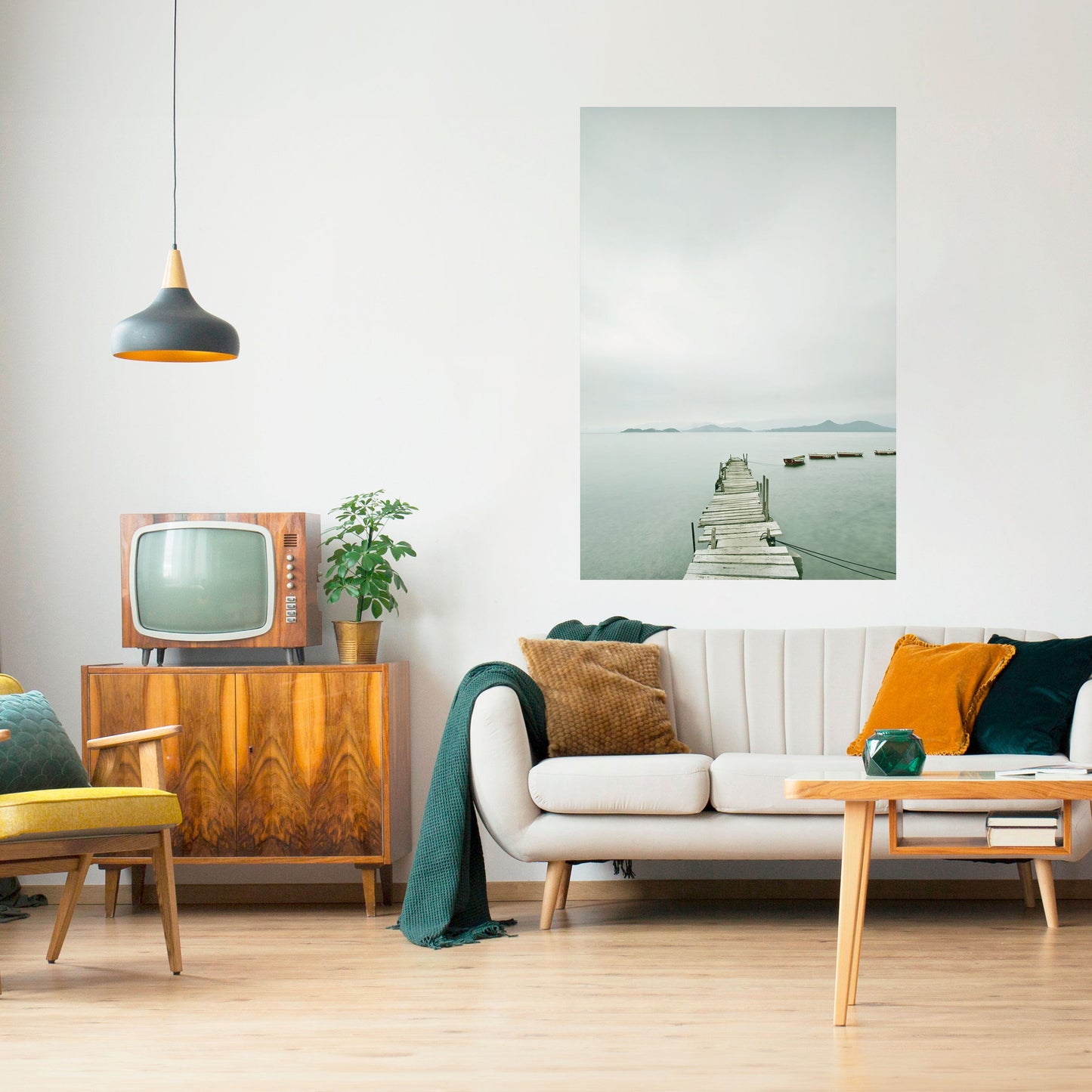 TIDAL HARMONY Peel and Stick Vertical Poster