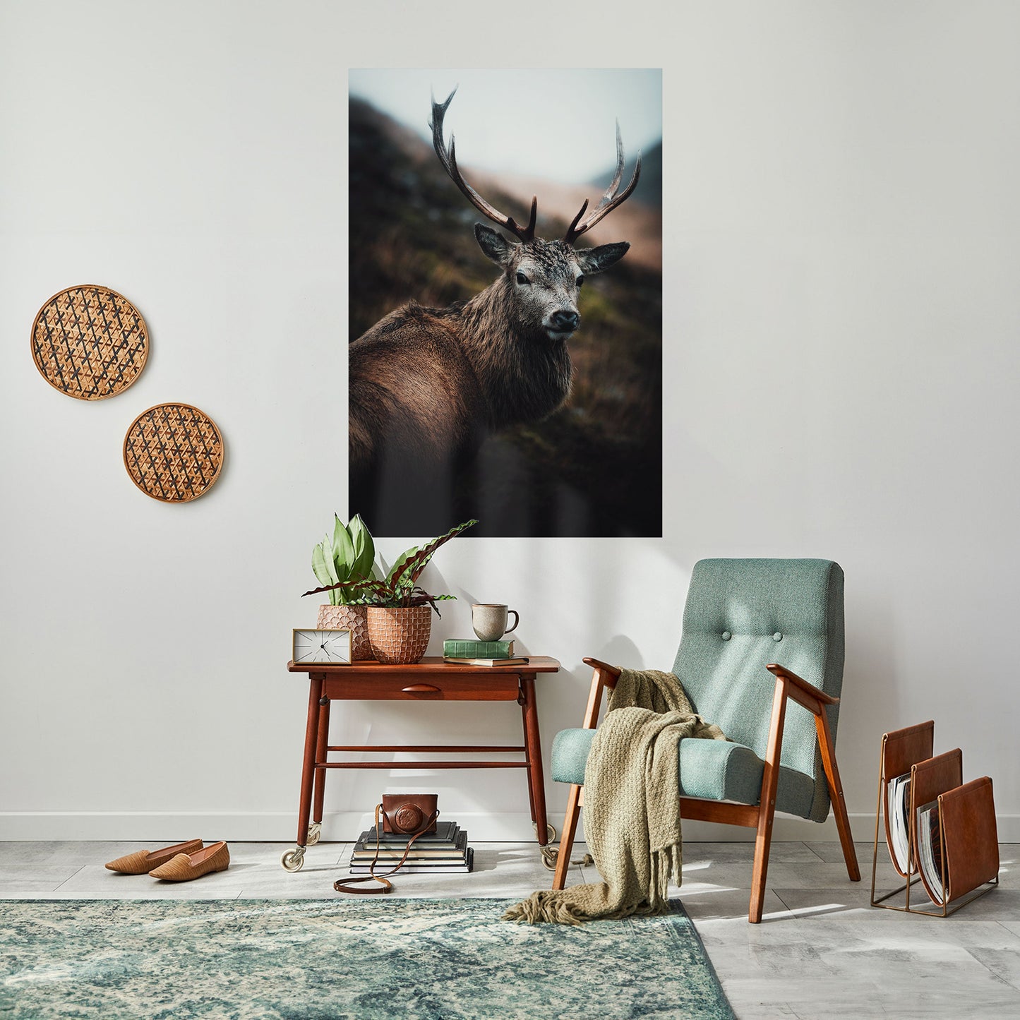 ELEGANT WILDERNESS GUARDIAN Peel and Stick Vertical Poster