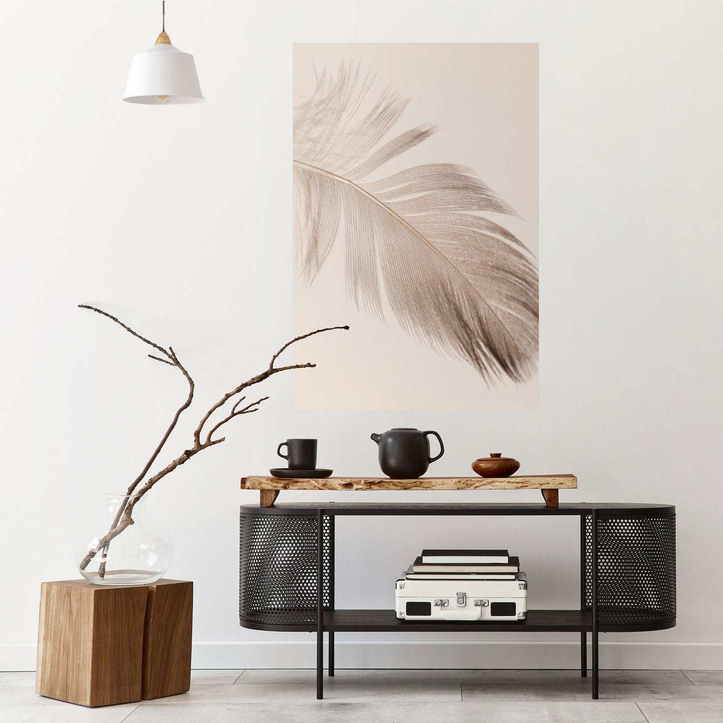 GRACEFULNESS PRECISION Peel and Stick Vertical Poster