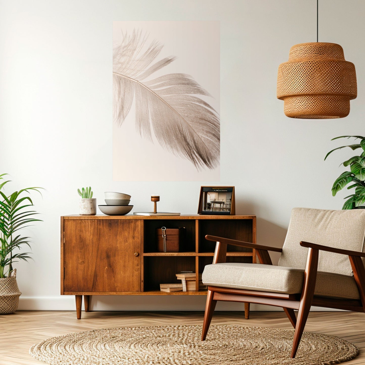 GRACEFULNESS PRECISION Peel and Stick Vertical Poster