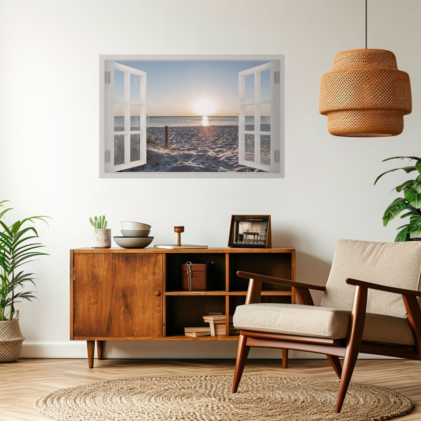 WINDOW OF CALM Peel and Stick Horizontal Poster