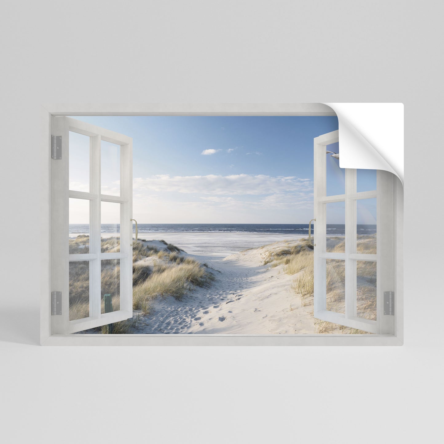 WINDOW TO WANDER Självhäftande Horisontell Poster