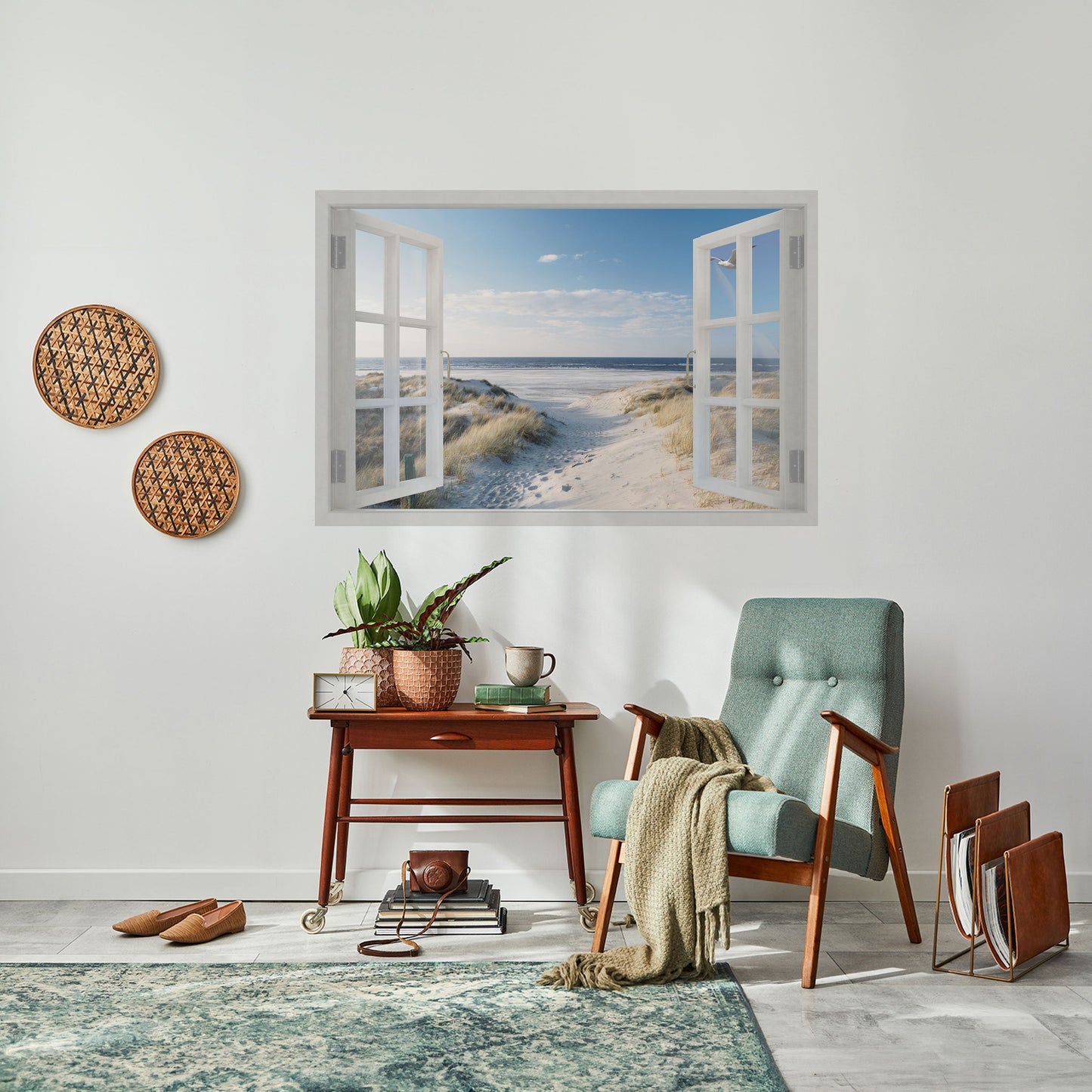 WINDOW TO WANDER Peel and Stick Horizontal Poster