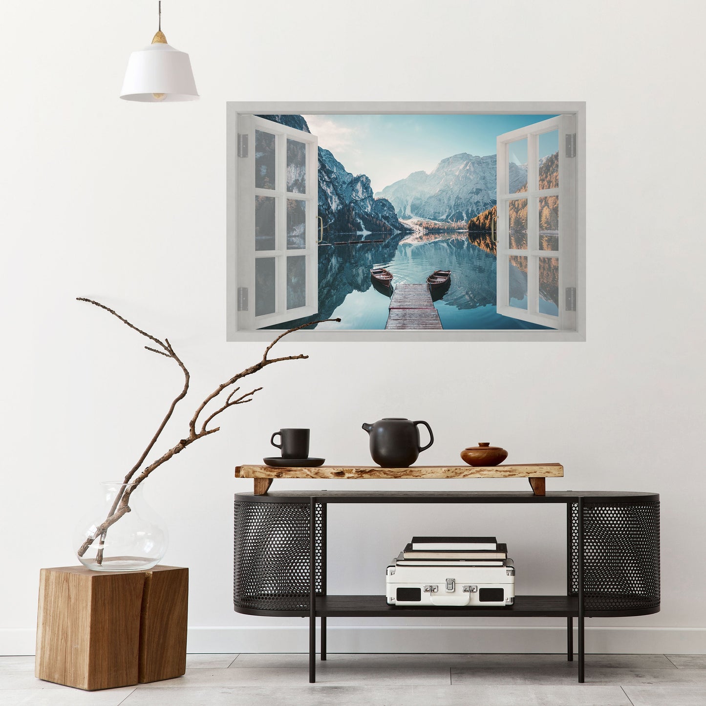 PEEK INTO PARADISE Peel and Stick Horizontal Poster
