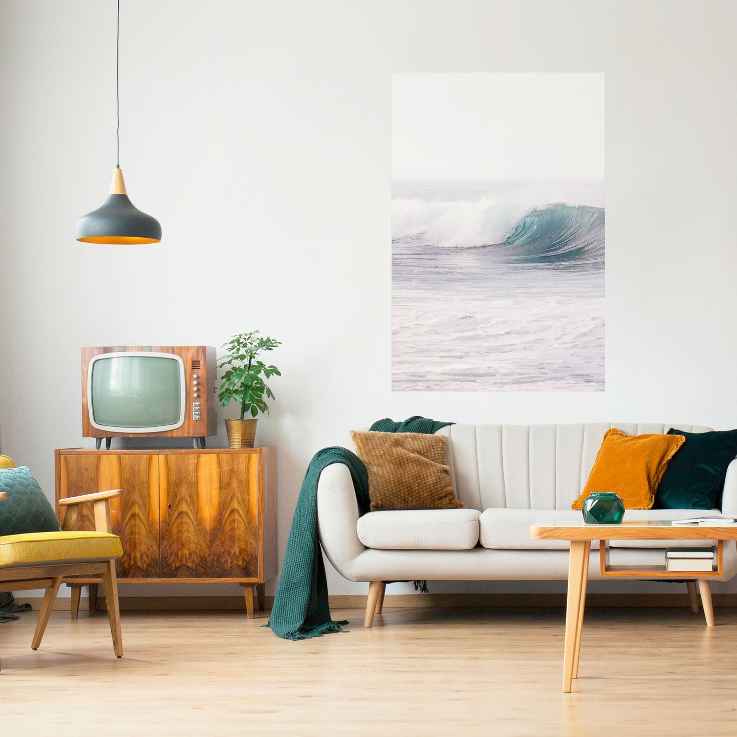 MYSTISK RÖRELSE Vertikal poster med självhäftande text