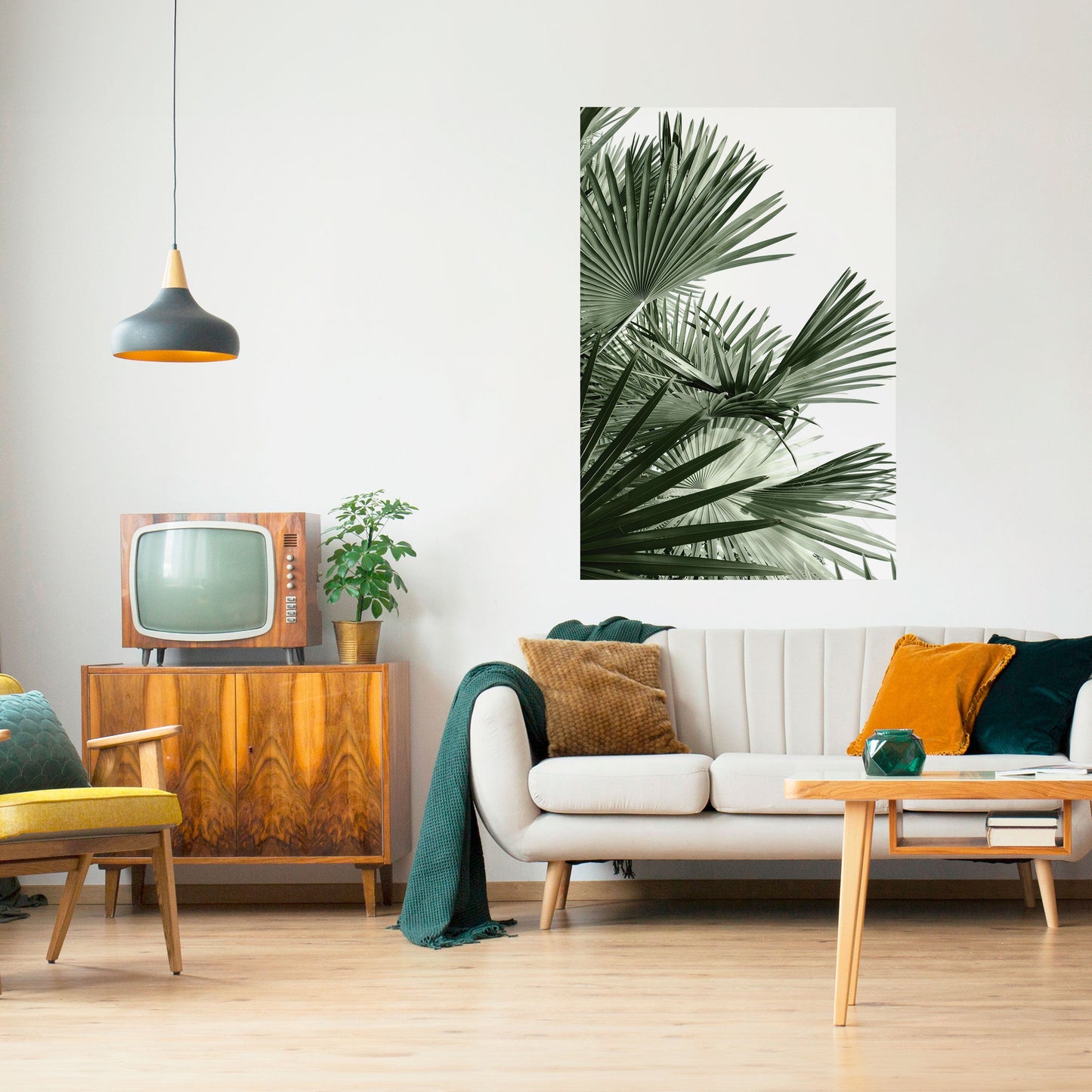PALM PARADISE DANCE Vertikal affisch med självhäftande motiv
