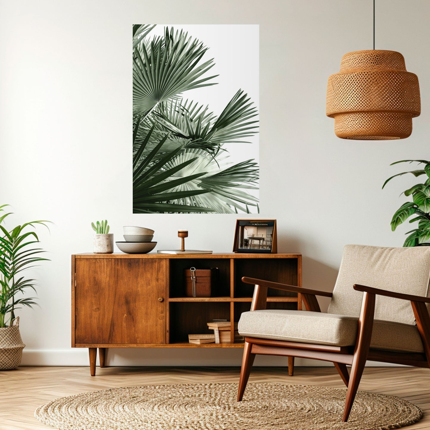 PALM PARADISE DANCE Vertikal affisch med självhäftande motiv