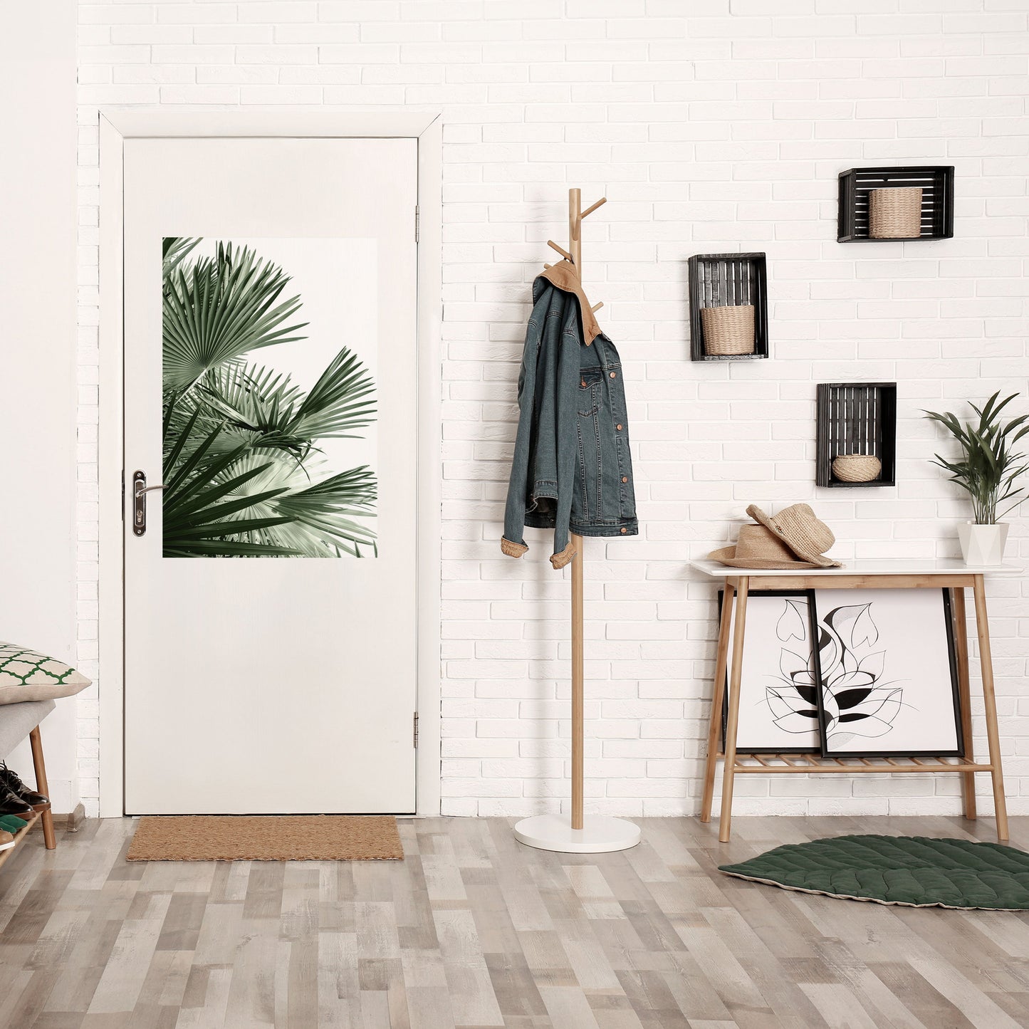 PALM PARADISE DANCE Vertikal affisch med självhäftande motiv
