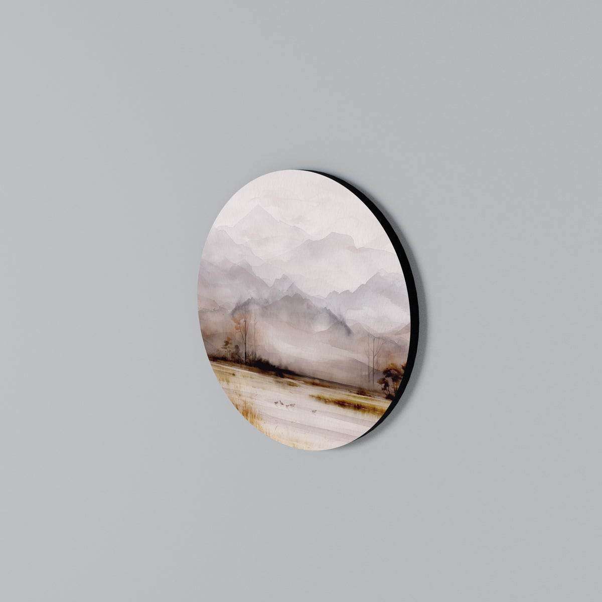MISTY HORIZONS UNVEILED Rund väggdekor