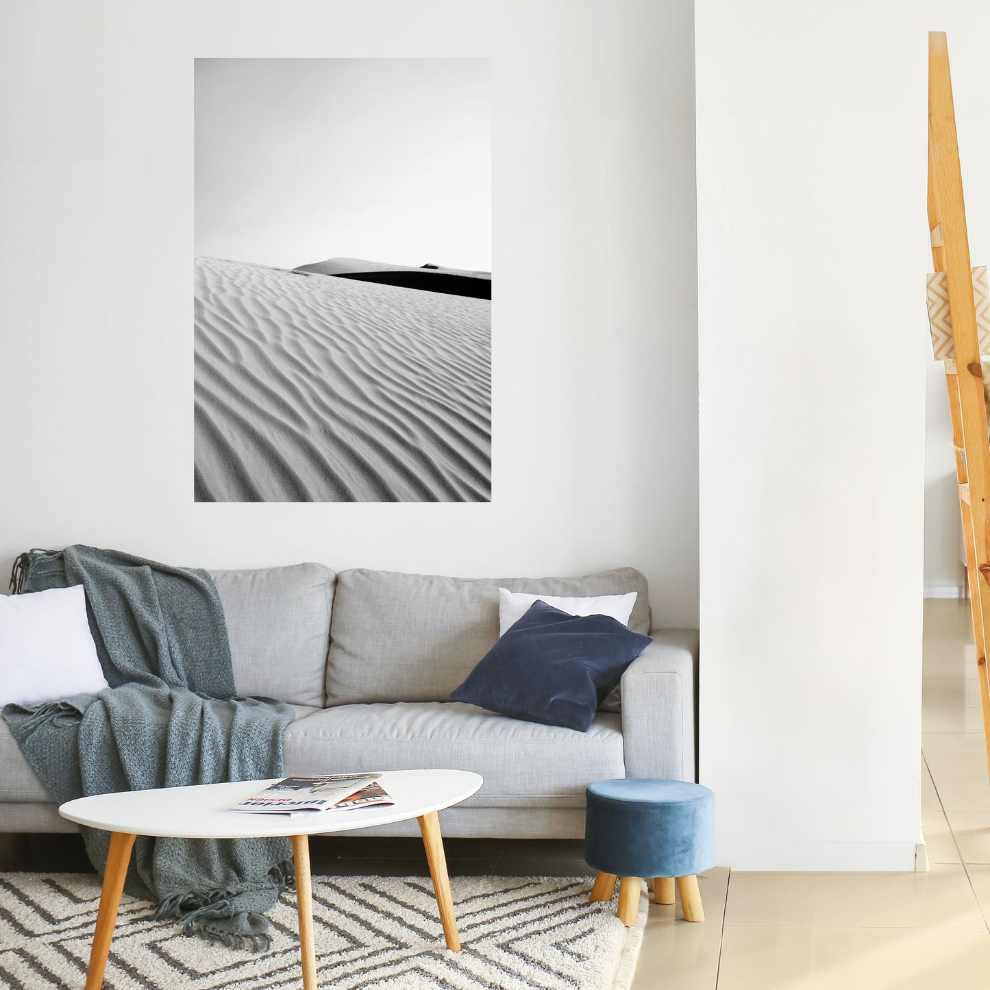 SAND INFINITY vertikal poster med självhäftande mönster