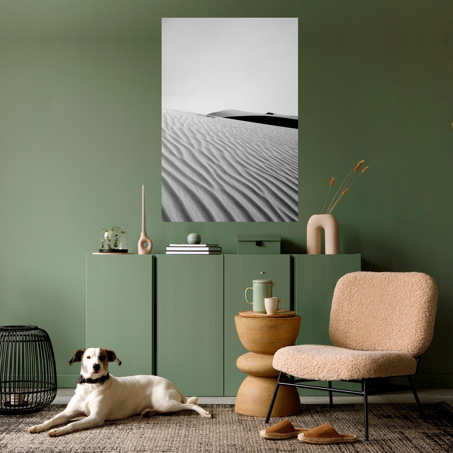 SAND INFINITY vertikal poster med självhäftande mönster