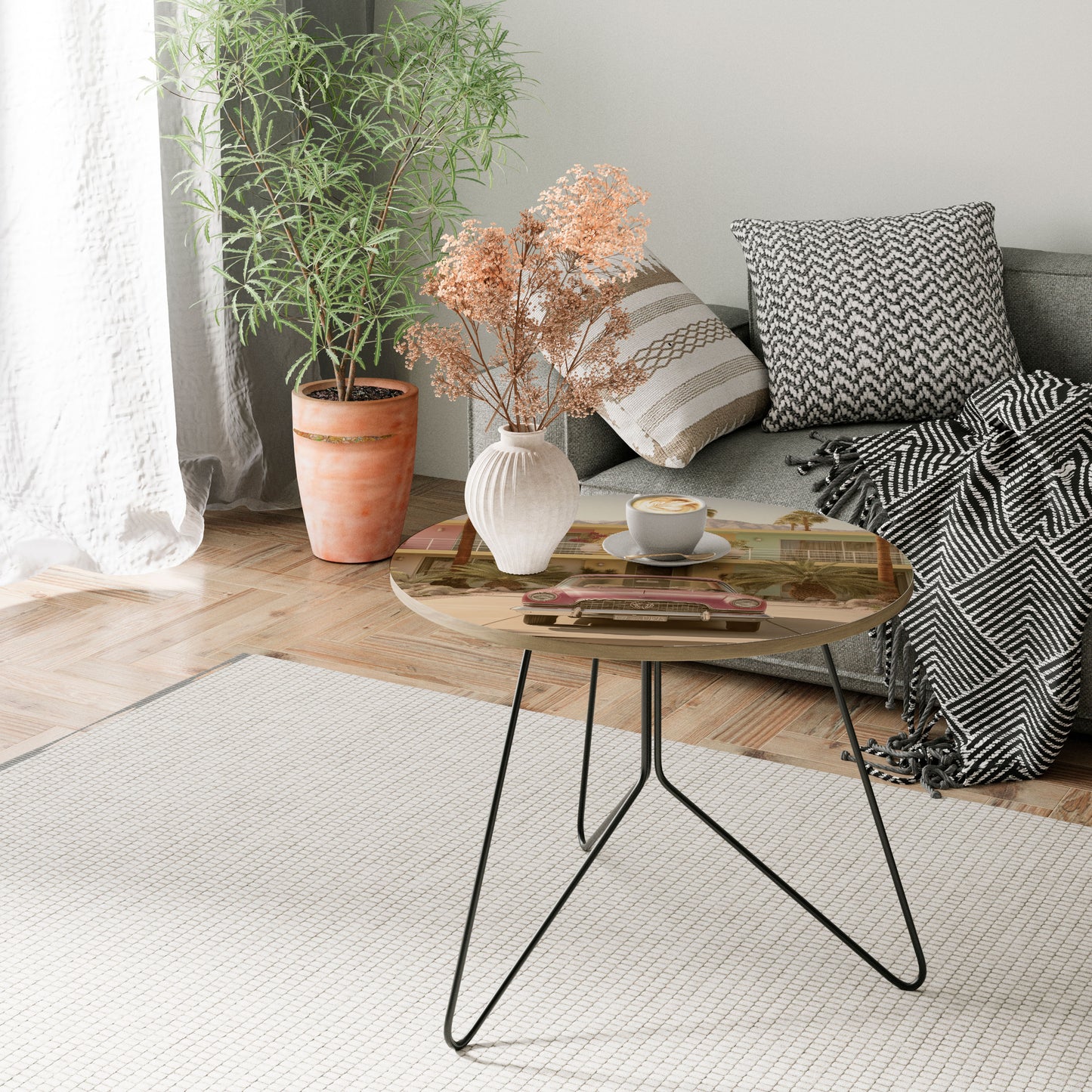 CALIFORNIAN STYLE Large Coffee Table