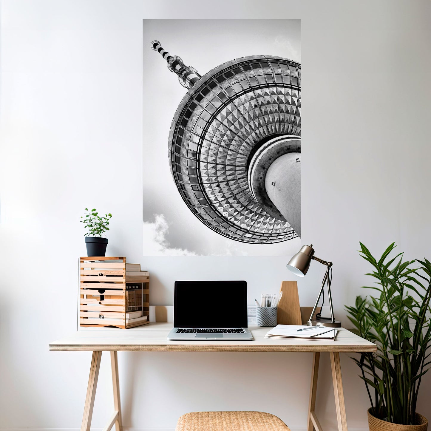 BERLINER FERNSEHTURM Peel and Stick Vertical Poster