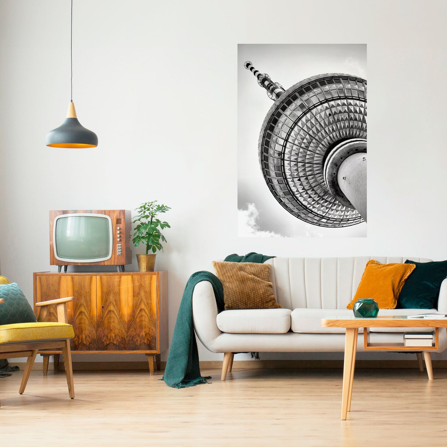 BERLINER FERNSEHTURM Peel and Stick Vertical Poster