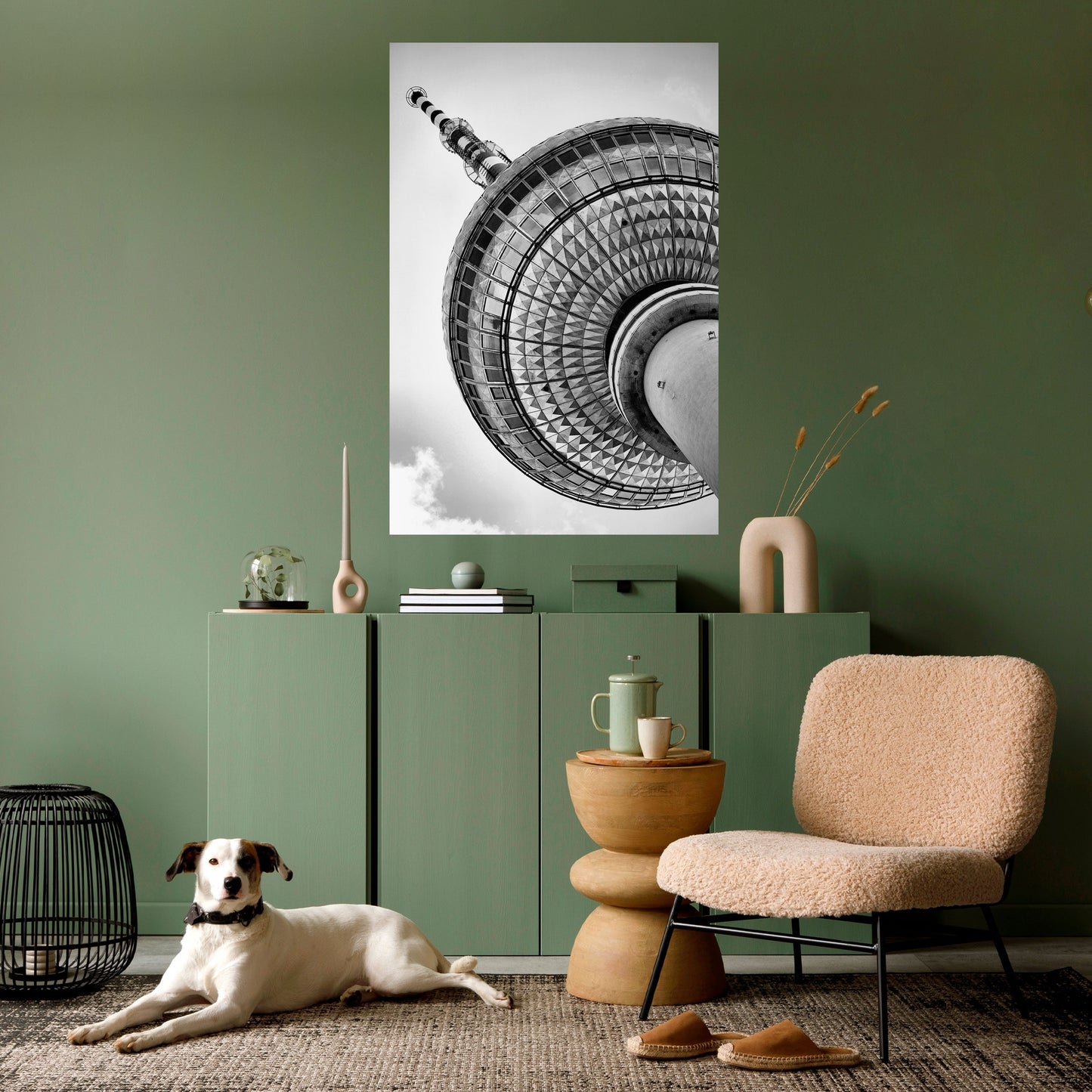 BERLINER FERNSEHTURM Peel and Stick Vertical Poster