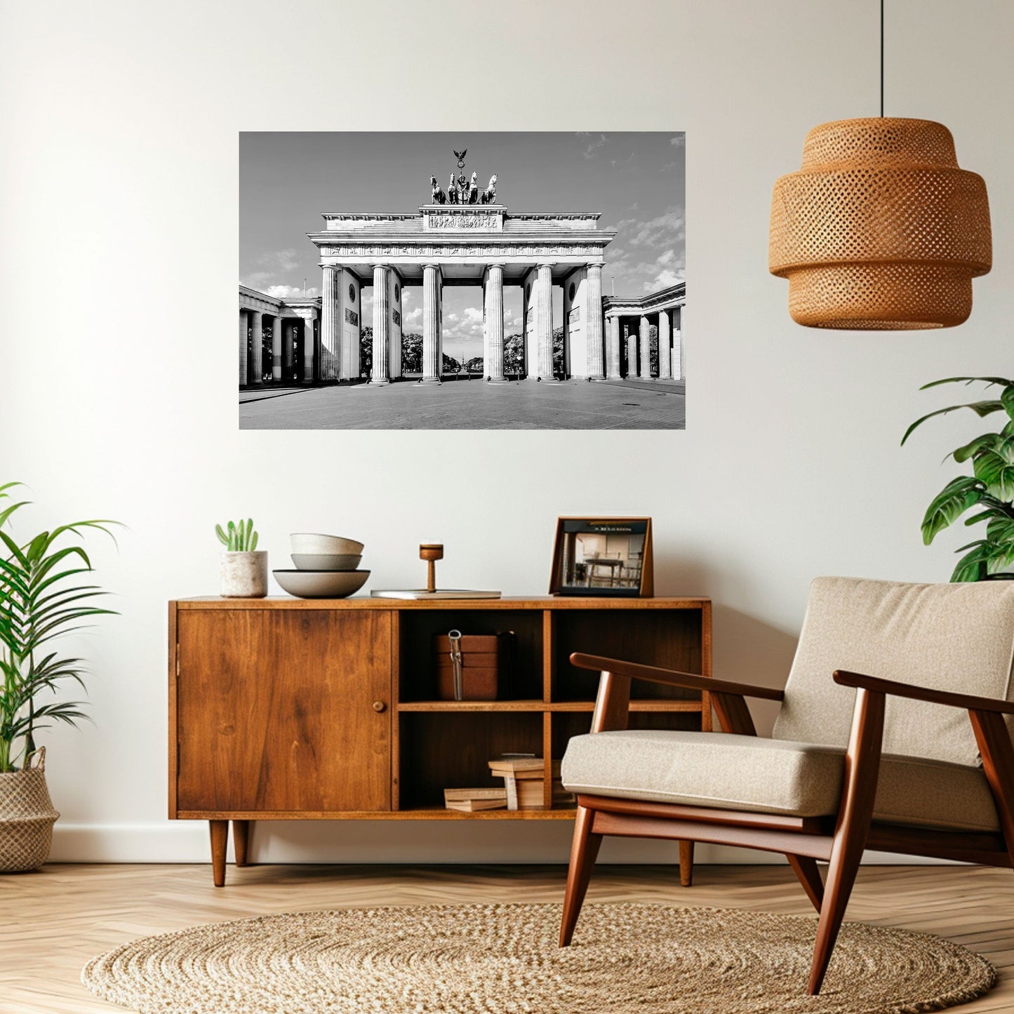 ECHOES OF HISTORY Peel and Stick Horizontal Poster