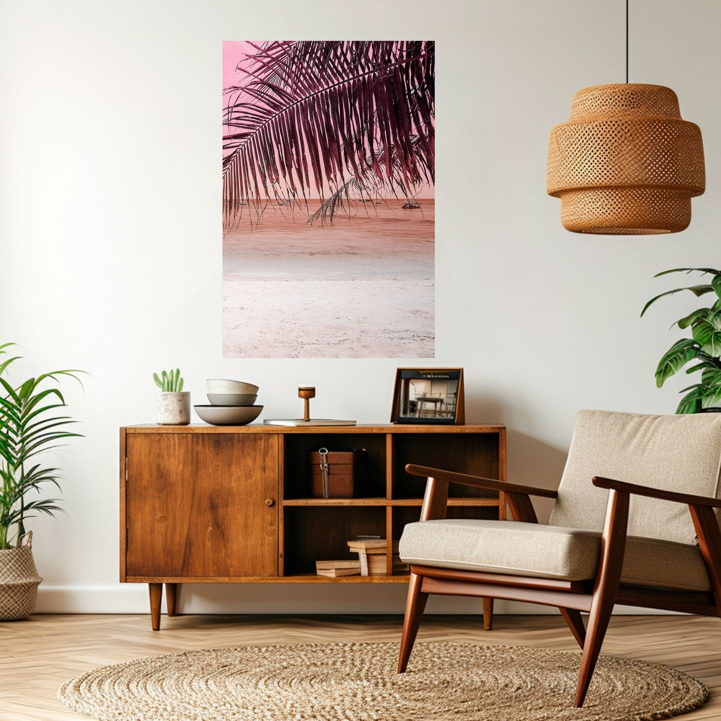 TROPICAL WHISPERS Peel and Stick Vertical Poster