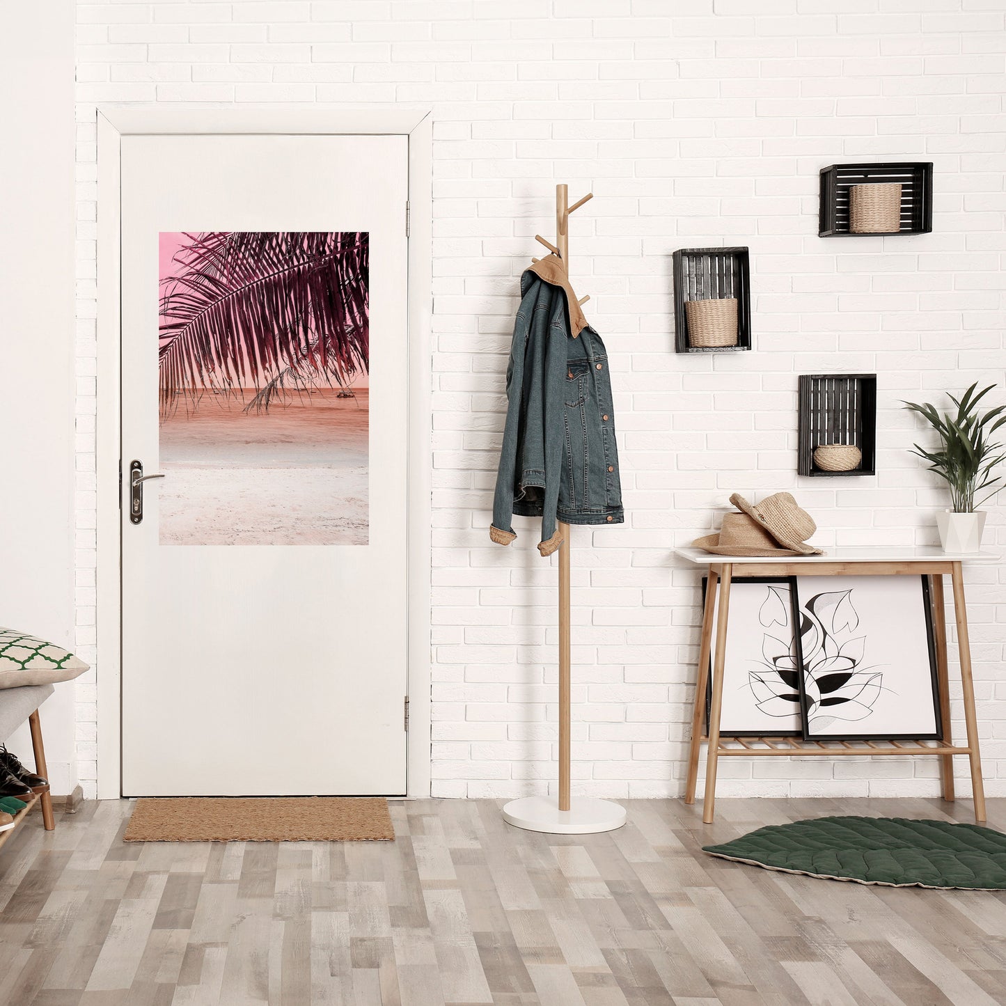 TROPICAL WHISPERS Peel and Stick Vertical Poster