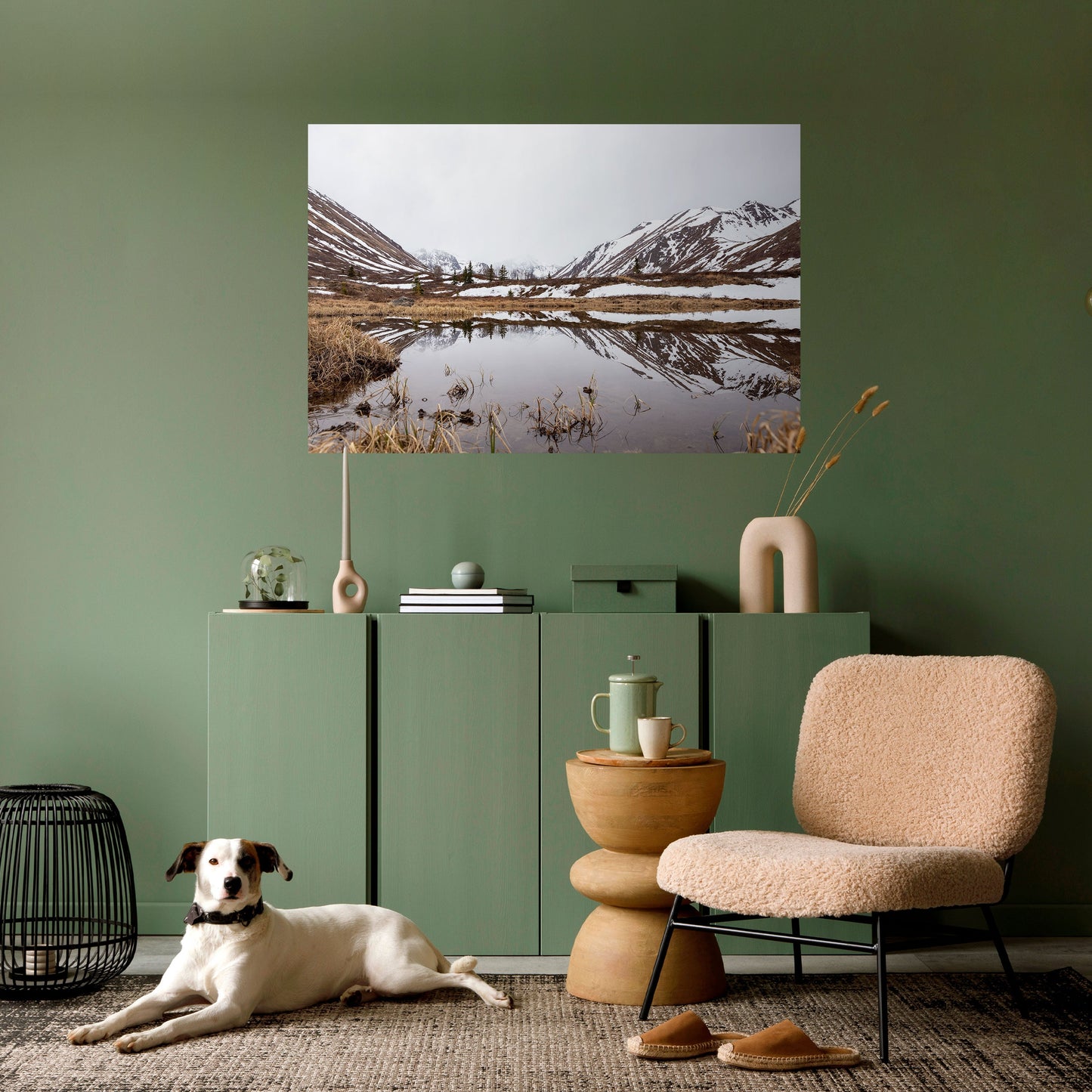 SNÖKYSSADE REFLEKTIONER Dra av och klistra horisontell poster