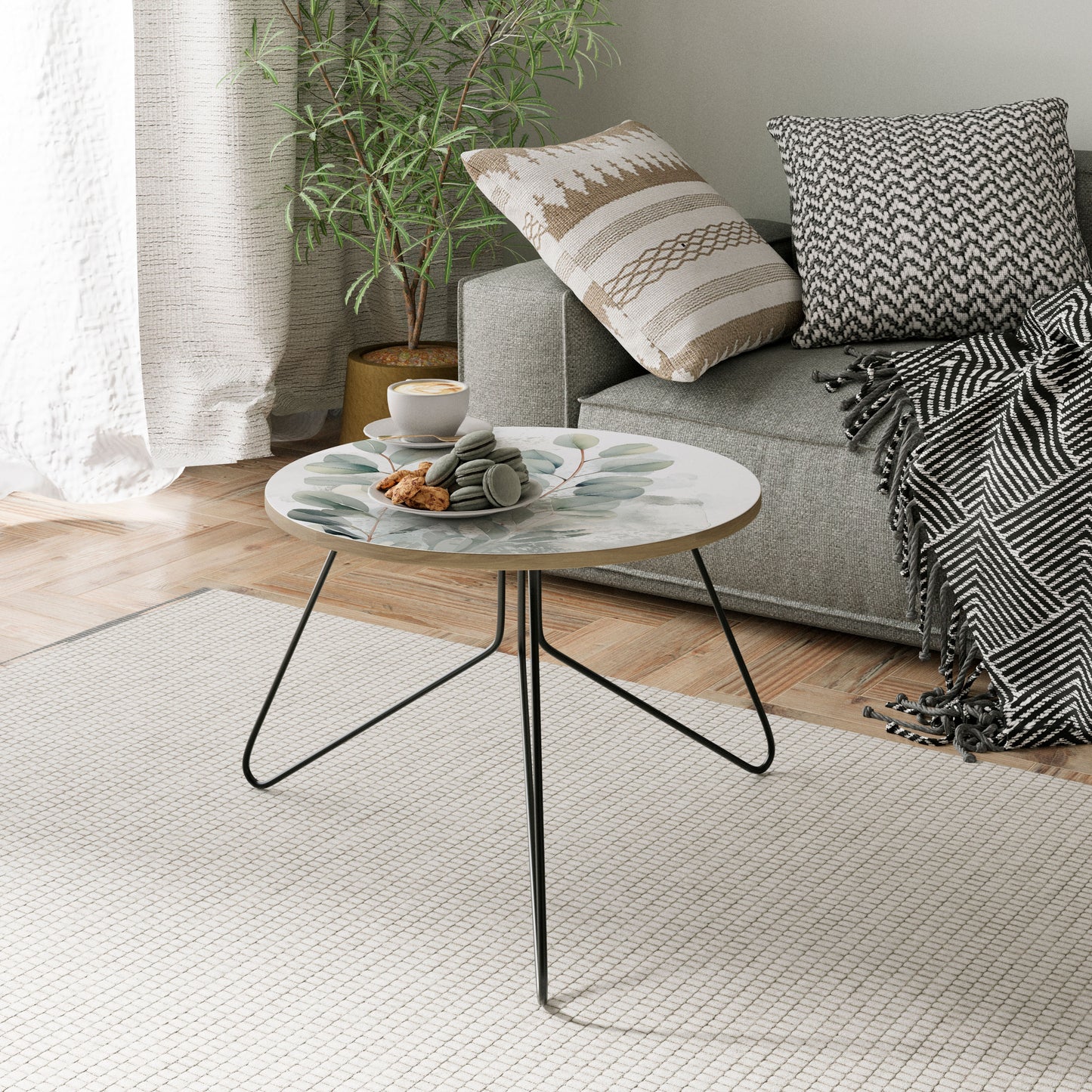 FÖRTJÄNT EUCALYPTUS Litet soffbord