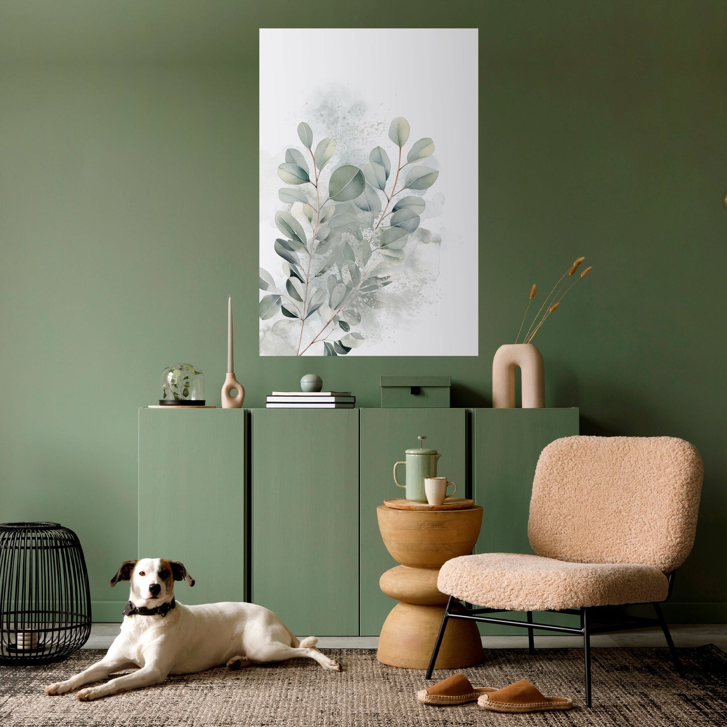 Härlig eukalyptus, självhäftande vertikal poster