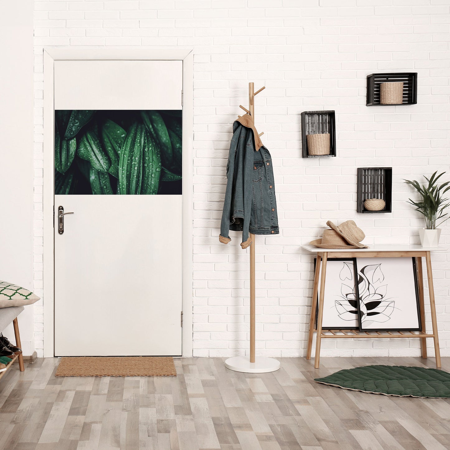 LUSH DROPLET DANCE Horisontell affisch med självhäftande motiv