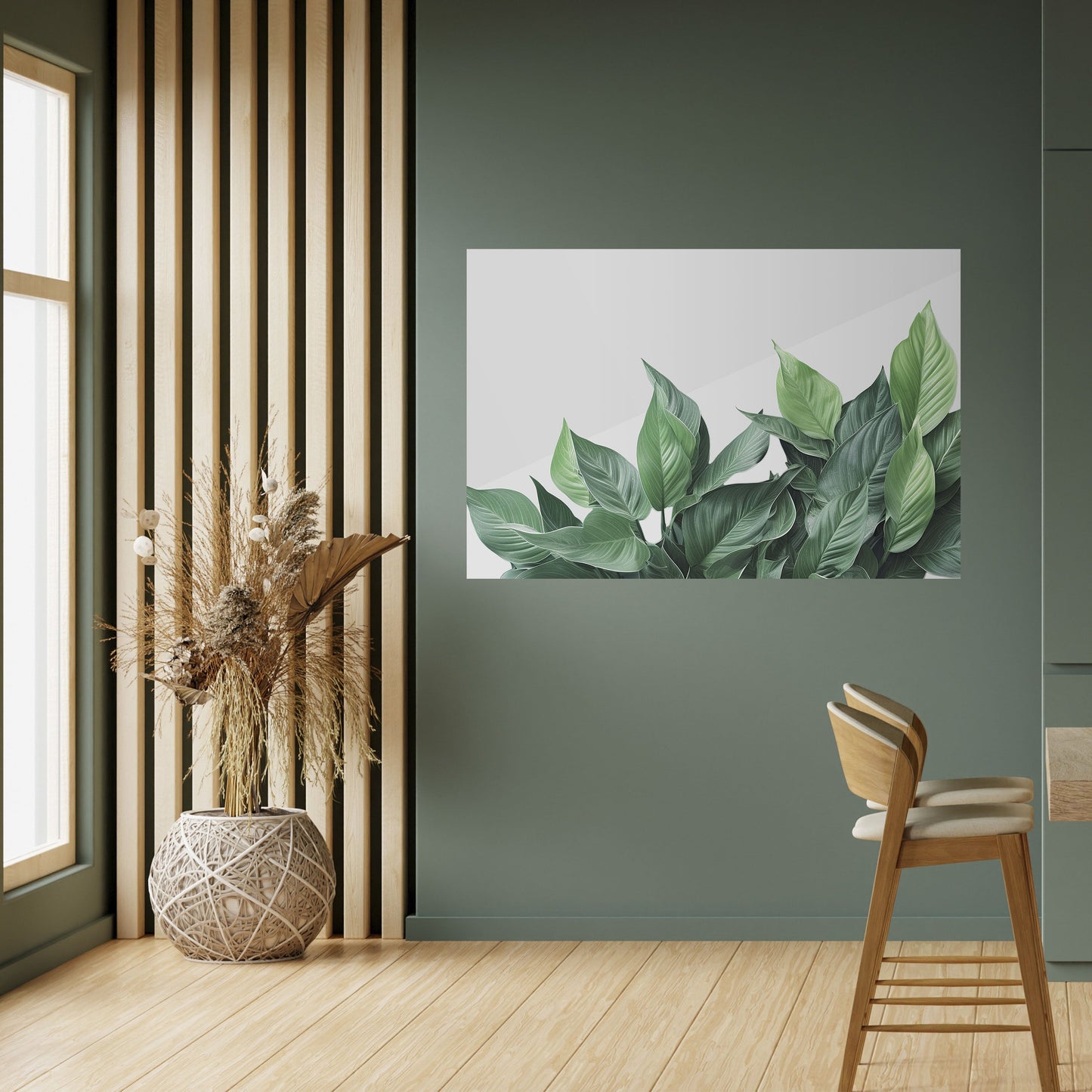 LUSH LEAFY WHIMSY Peel and Stick Horizontal Poster