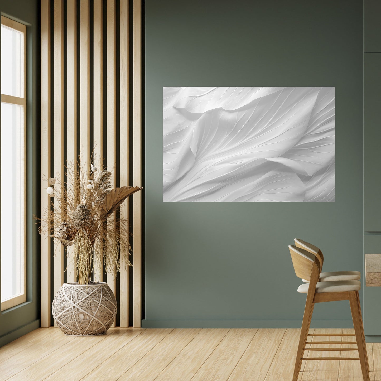 SILKEN SERENITY horisontell poster med självhäftande text