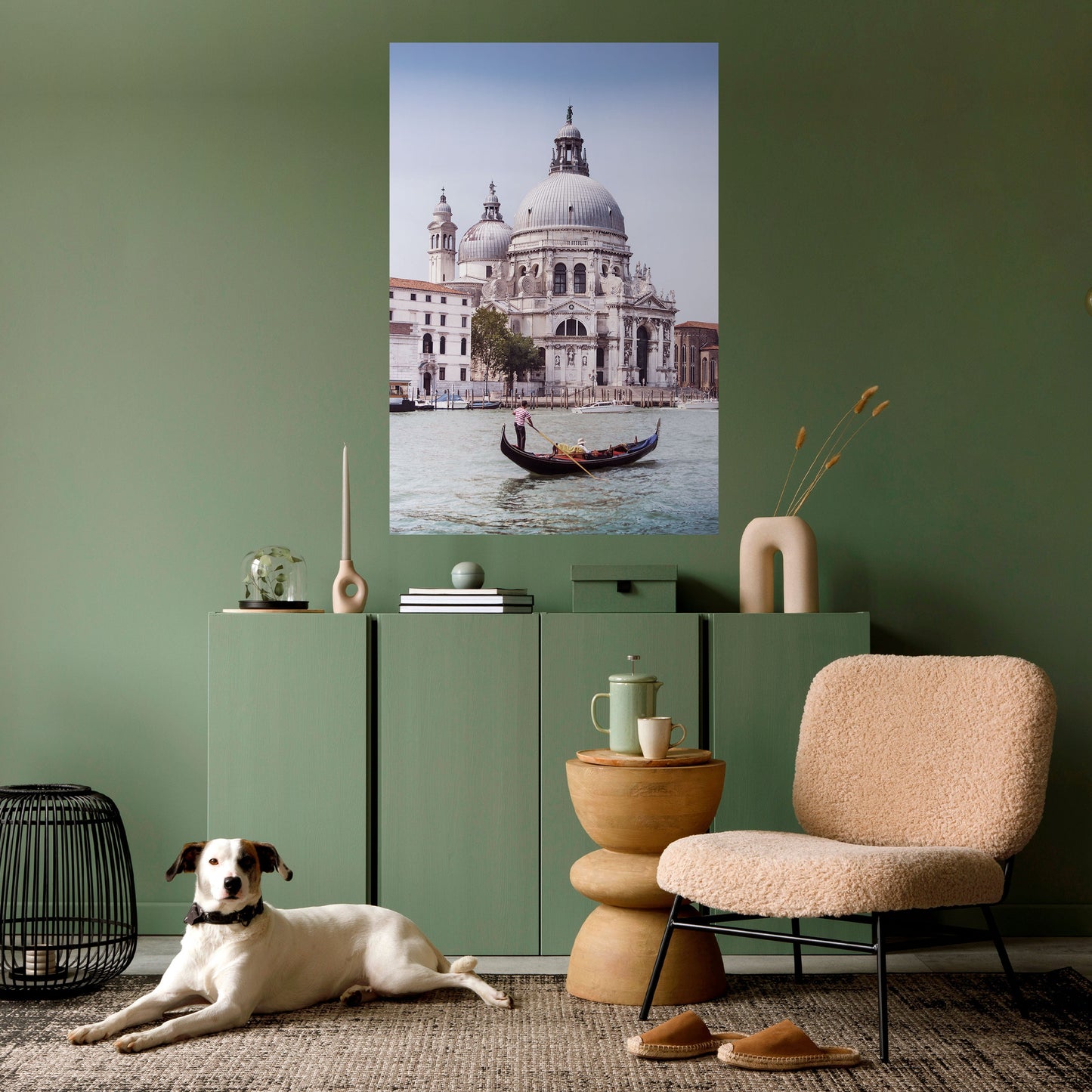 GONDOLA SERENAD Vertikal poster med självhäftande text
