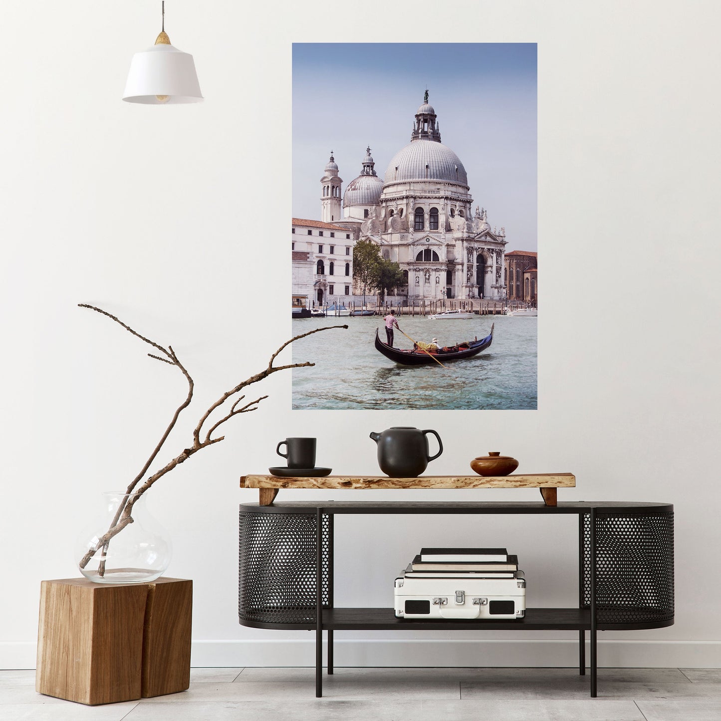GONDOLA SERENAD Vertikal poster med självhäftande text