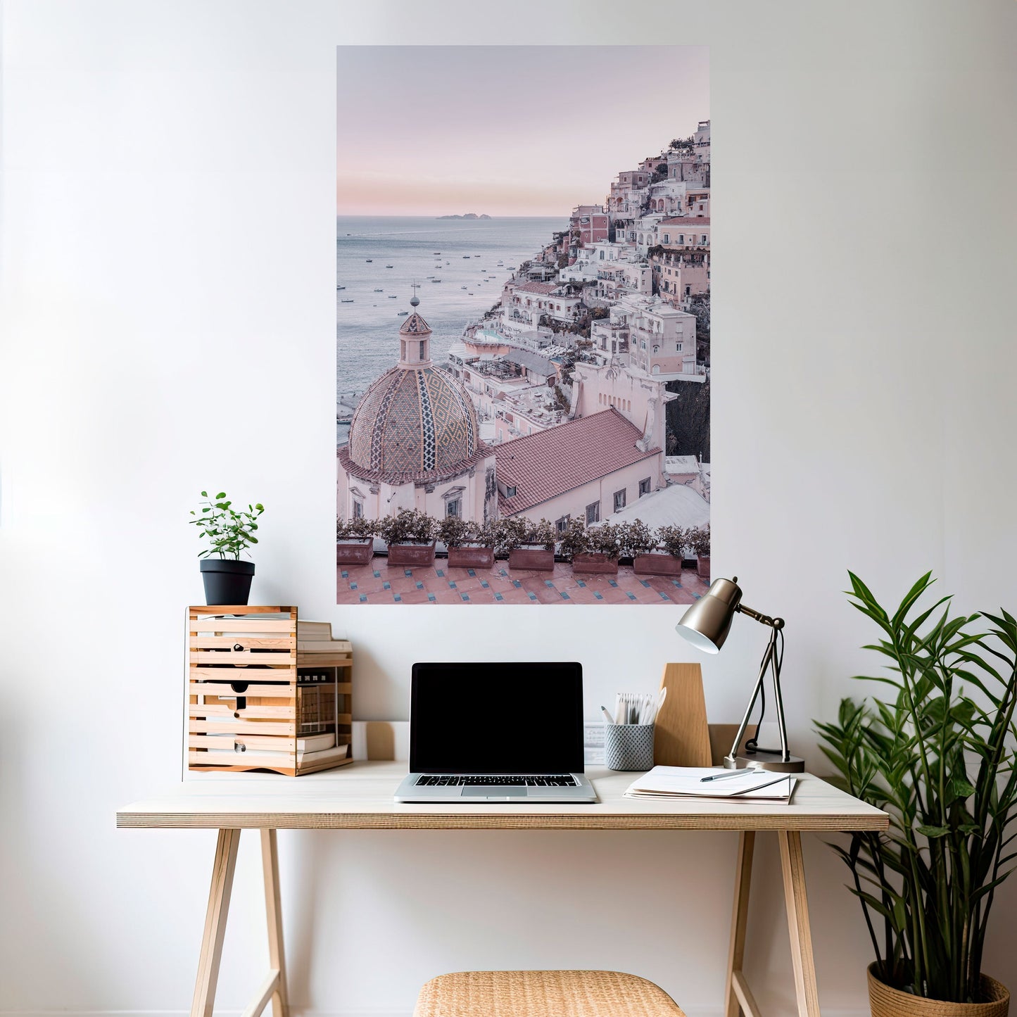 MEDITERRANEAN DREAMSCAPE vertikal poster med självhäftande text
