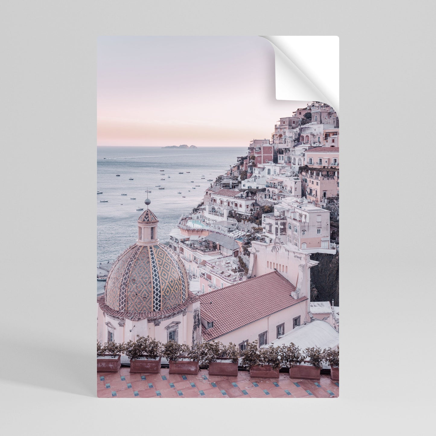 MEDITERRANEAN DREAMSCAPE vertikal poster med självhäftande text