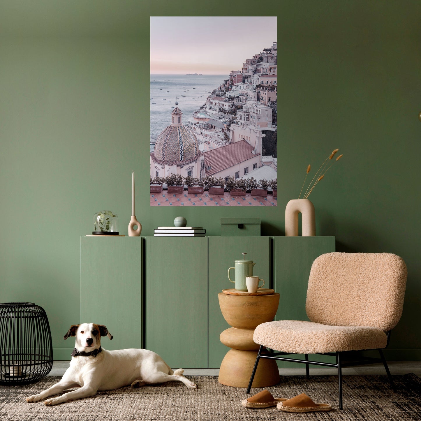 MEDITERRANEAN DREAMSCAPE vertikal poster med självhäftande text