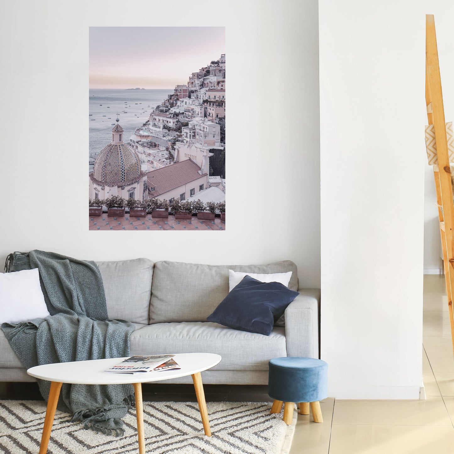 MEDITERRANEAN DREAMSCAPE vertikal poster med självhäftande text