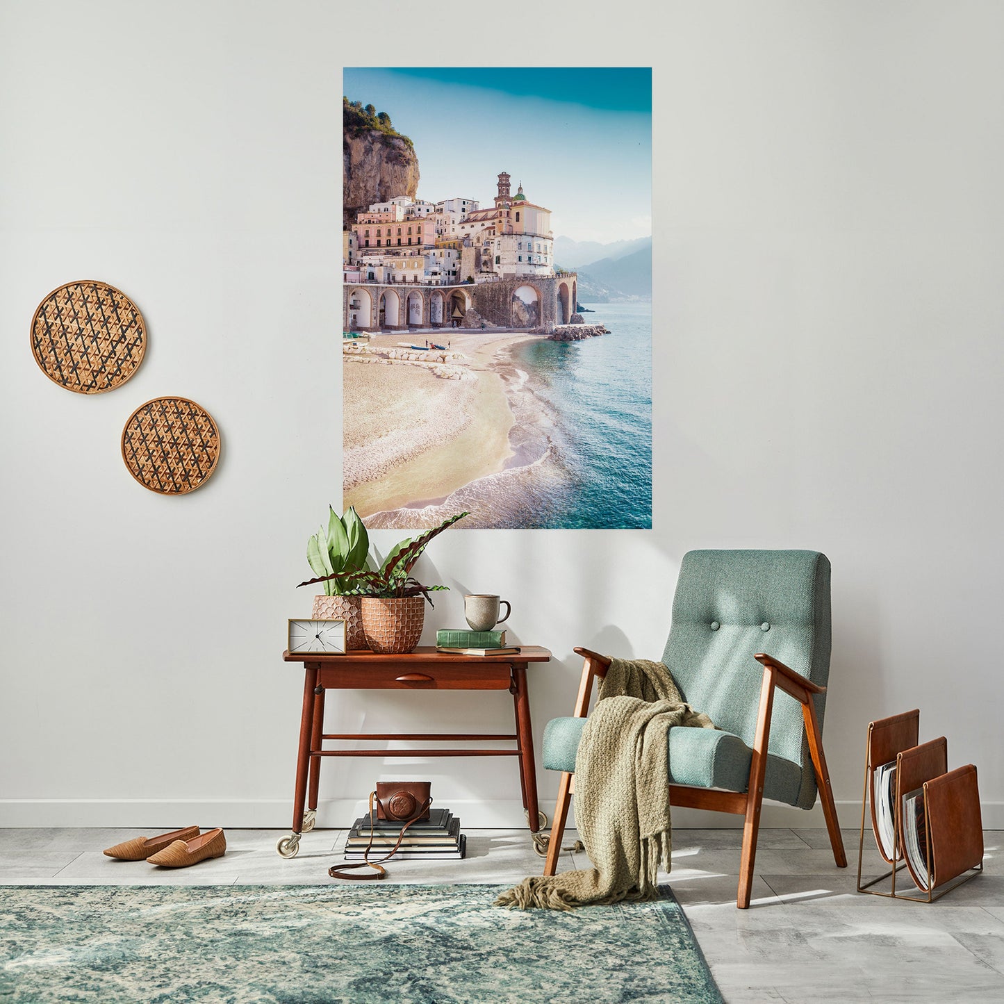 ARKITEKTONISK FANTASI MED SJÖVÄGEN – självhäftande poster