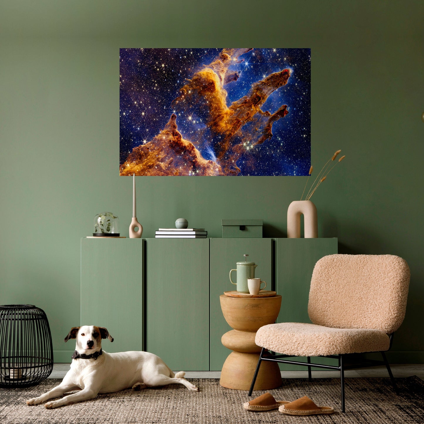 COSMIC DREAMSCAPE horisontell poster med självhäftande text