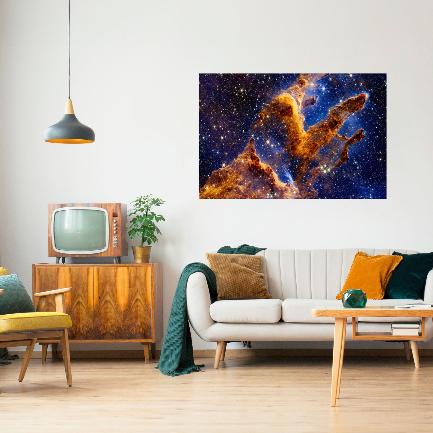 COSMIC DREAMSCAPE horisontell poster med självhäftande text