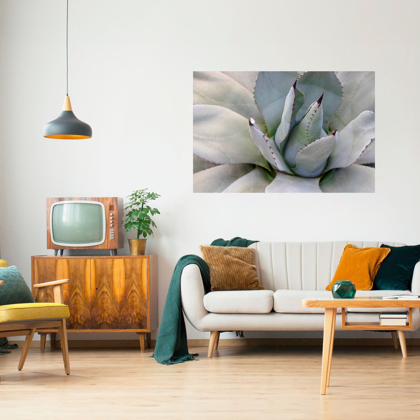 AGAVE ELEGANCE Peel and Stick Horizontal Poster