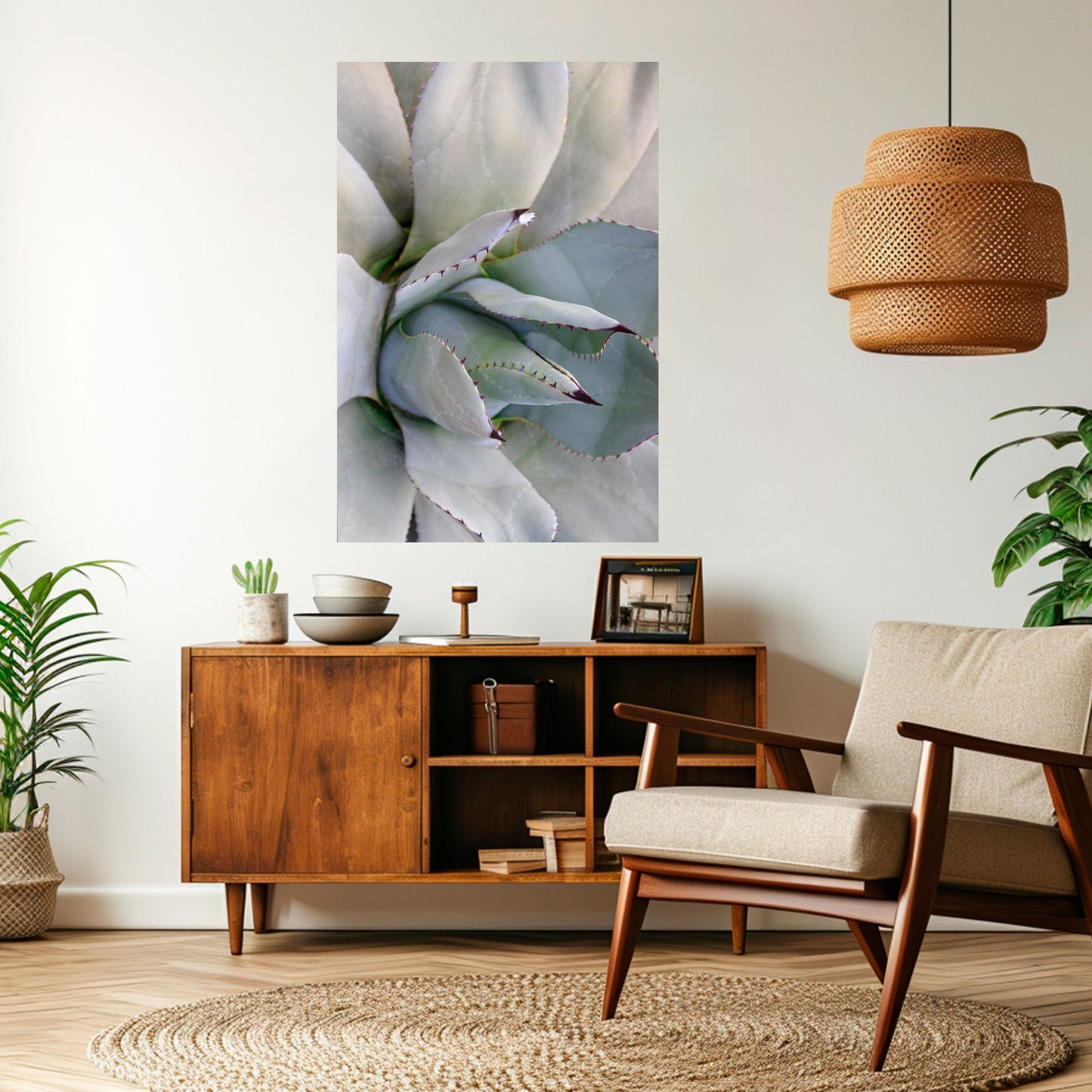 AGAVE ELEGANCE Vertikal poster med självhäftande motiv
