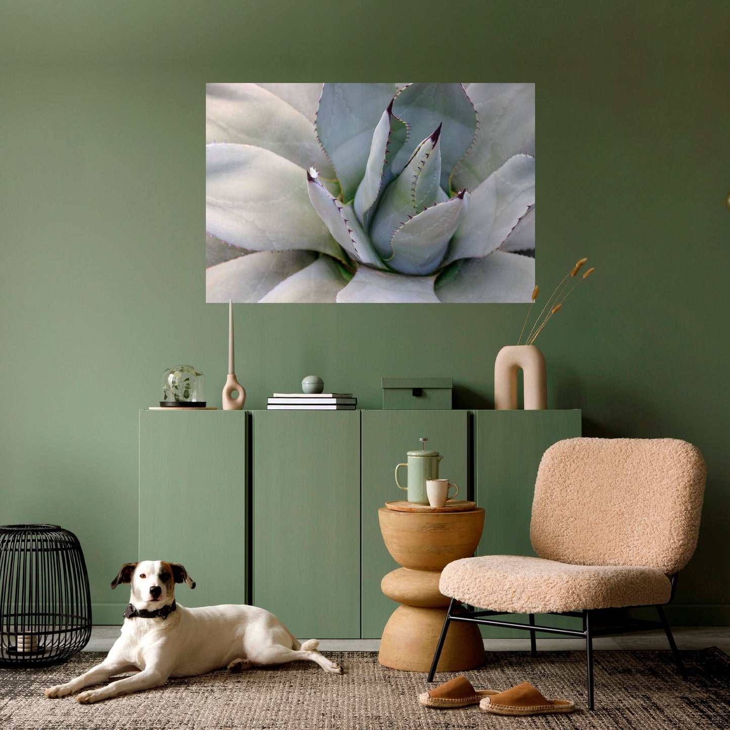 AGAVE ELEGANCE Peel and Stick Horizontal Poster