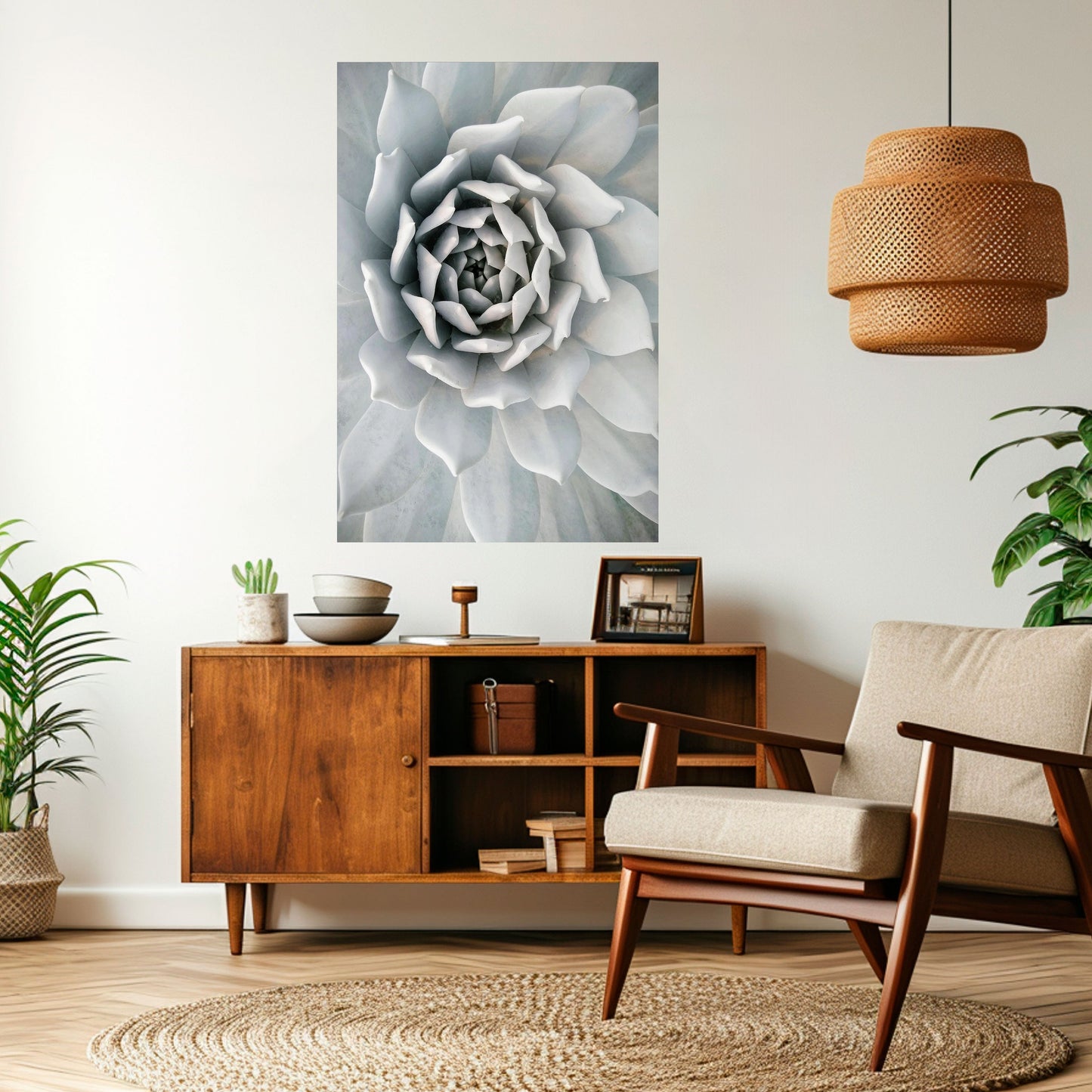 ELEGANT BLOMSTFRÄMNE, VÄLVKLISTA, vertikal poster