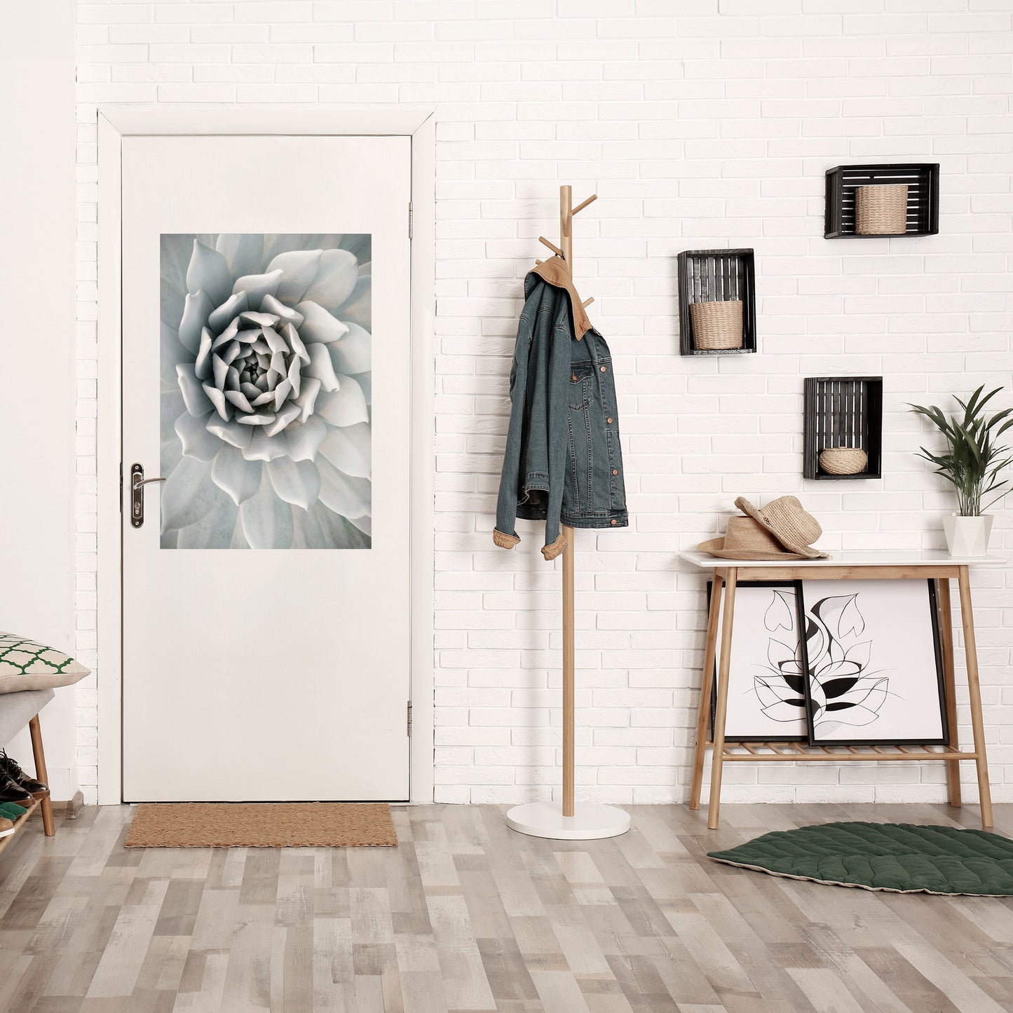 ELEGANT BLOMSTFRÄMNE, VÄLVKLISTA, vertikal poster