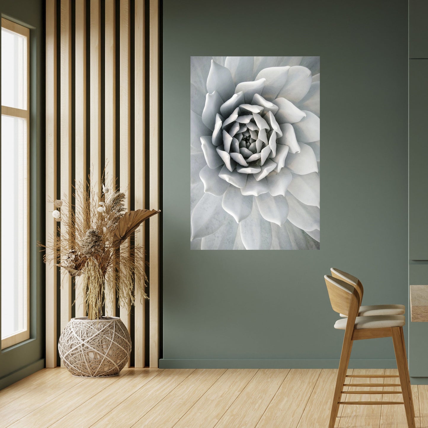 ELEGANT BLOMSTFRÄMNE, VÄLVKLISTA, vertikal poster