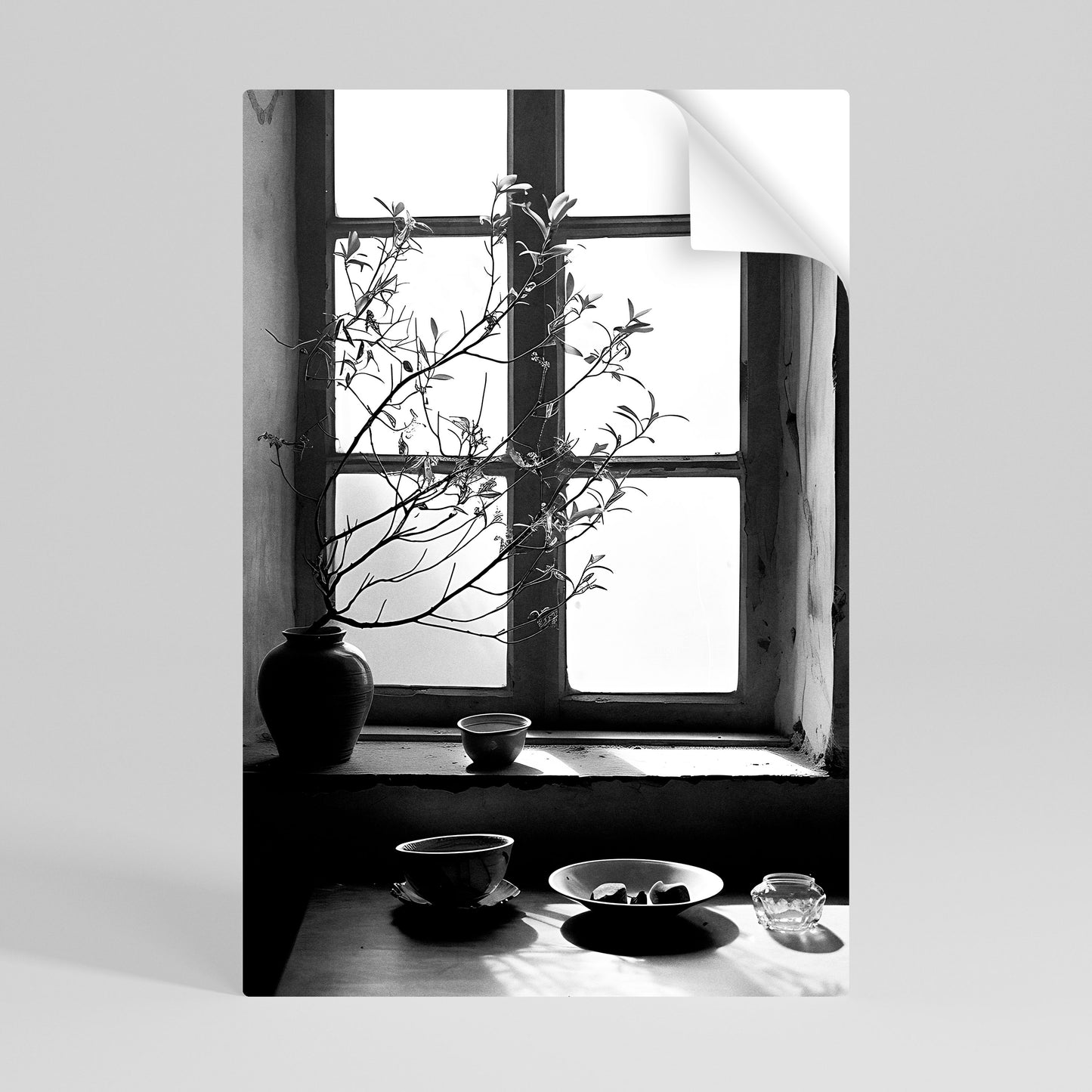 WHISPERING WINDOW LIGHT Självhäftande Vertikal Poster