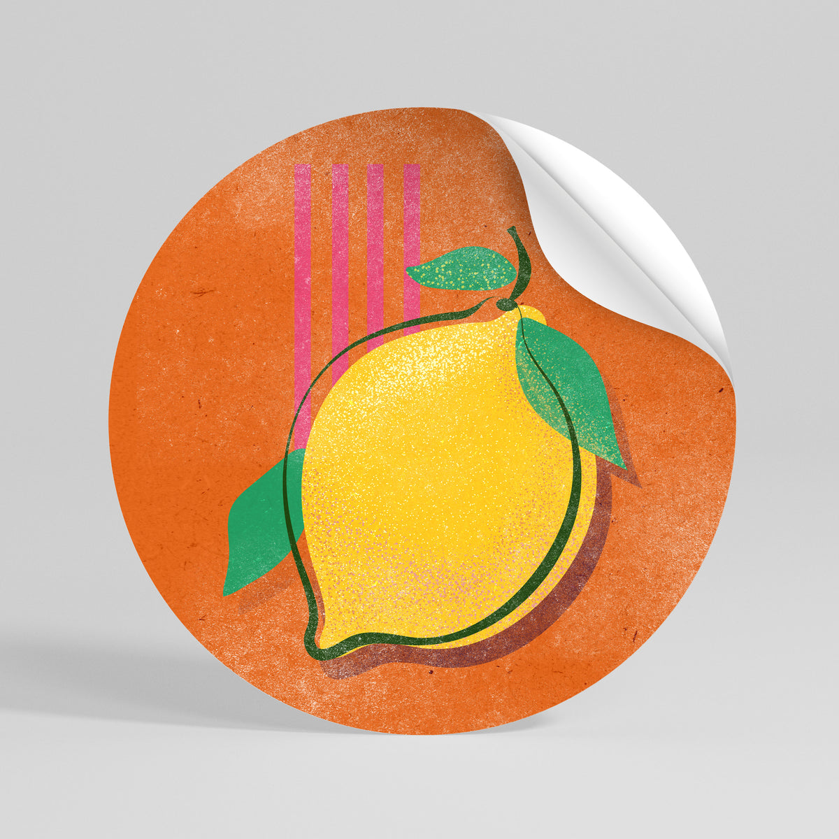 LUSCIOUS LEMON Rund väggdekal