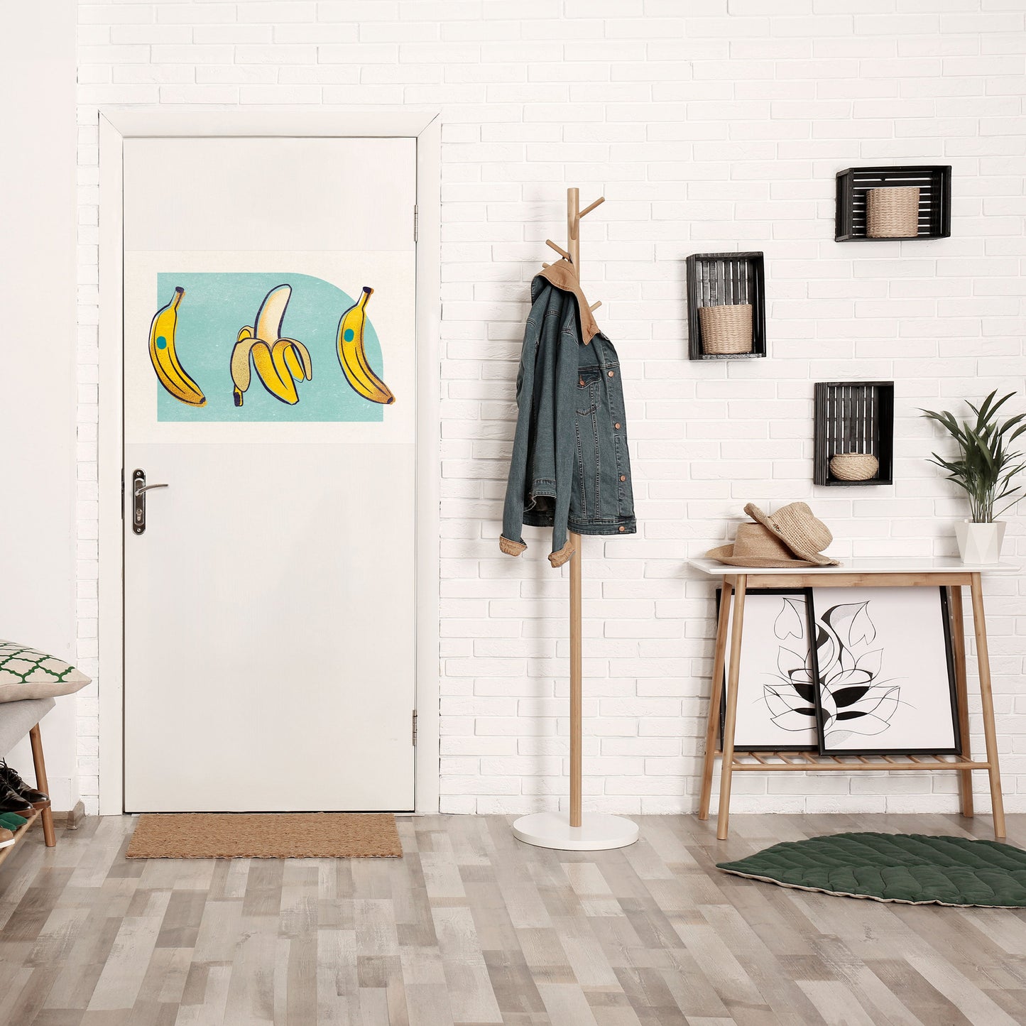 BOLD BANANBUQUET horisontell poster med självhäftande motiv