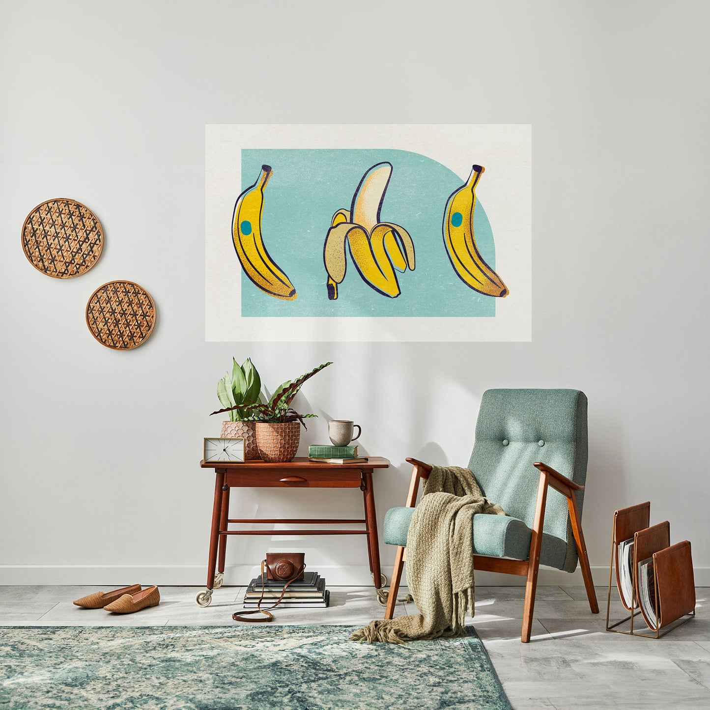 BOLD BANANBUQUET horisontell poster med självhäftande motiv