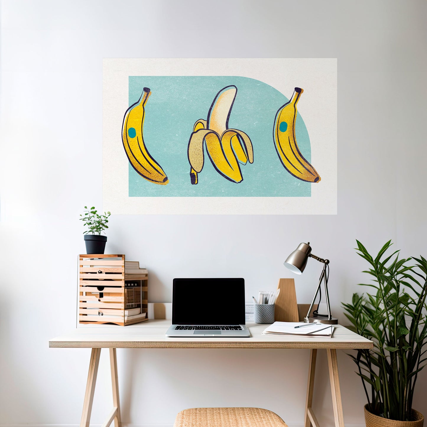 BOLD BANANBUQUET horisontell poster med självhäftande motiv