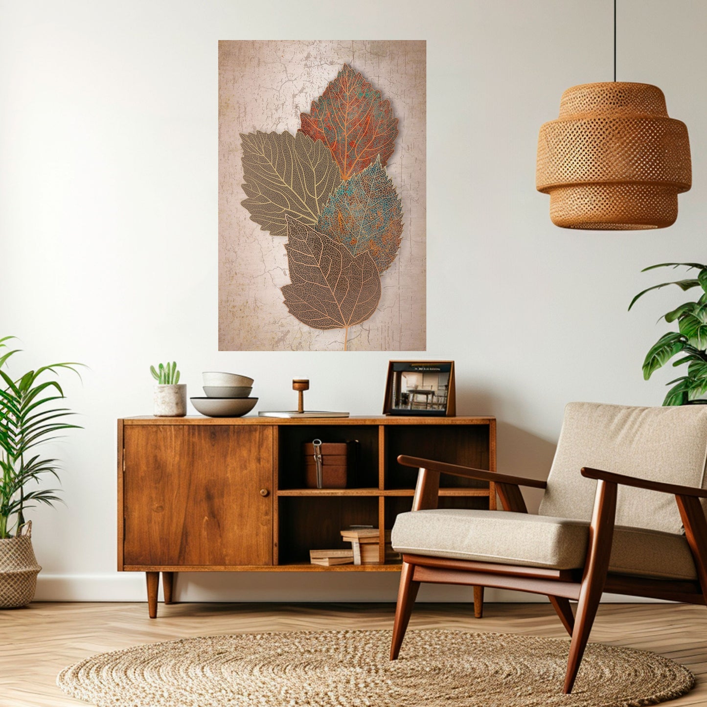 LEAVES OF TIME Peel and Stick Vertical Poster
