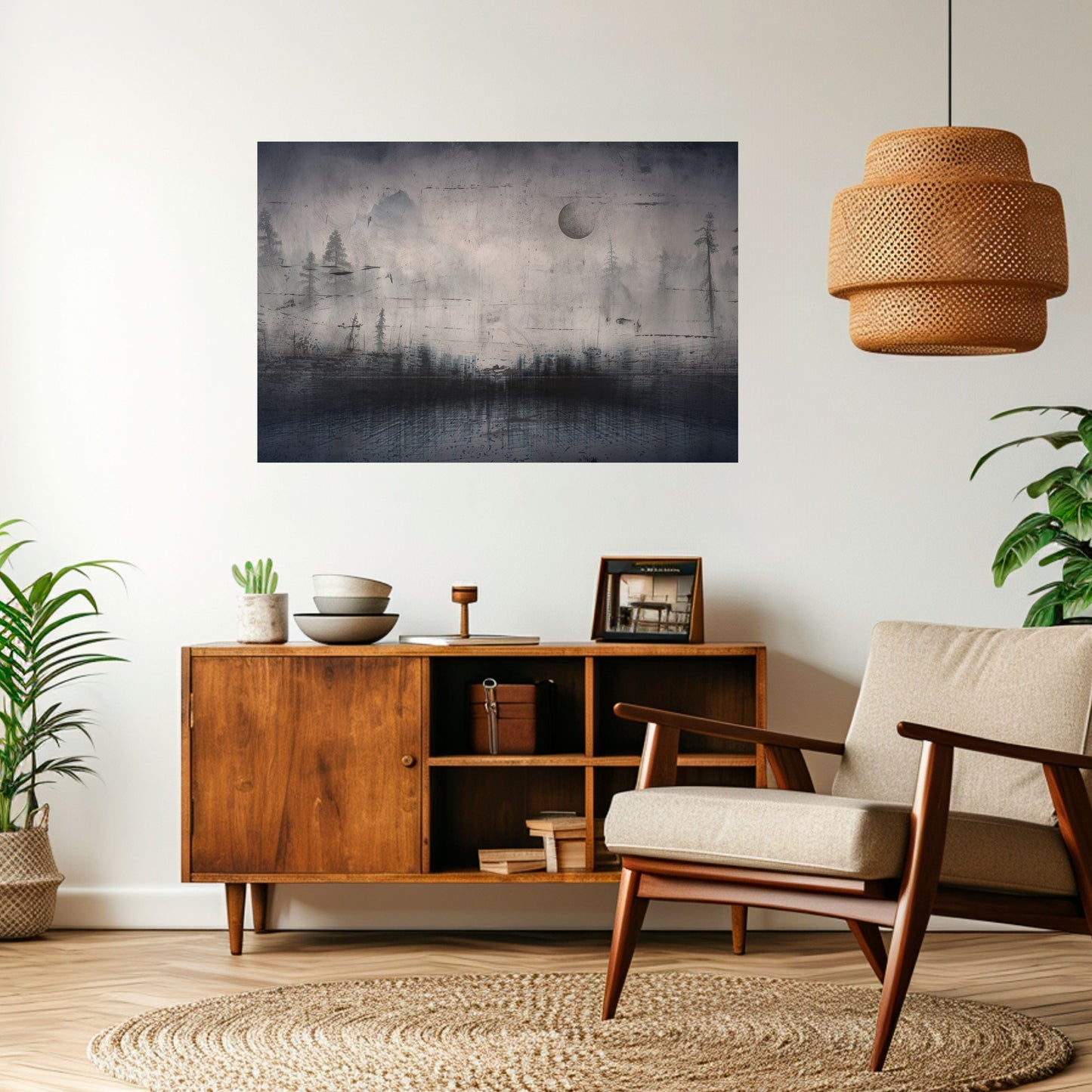 ECLIPSE OF SERENITY Peel and Stick Horizontal Poster